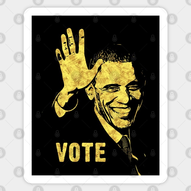 ✪✪✪ BARACK OBAMA ✪✪✪ VOTE Portrait Abstract Art Style Tribute Sticker by Naumovski